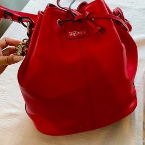 Alexander McQueen brand new red bag